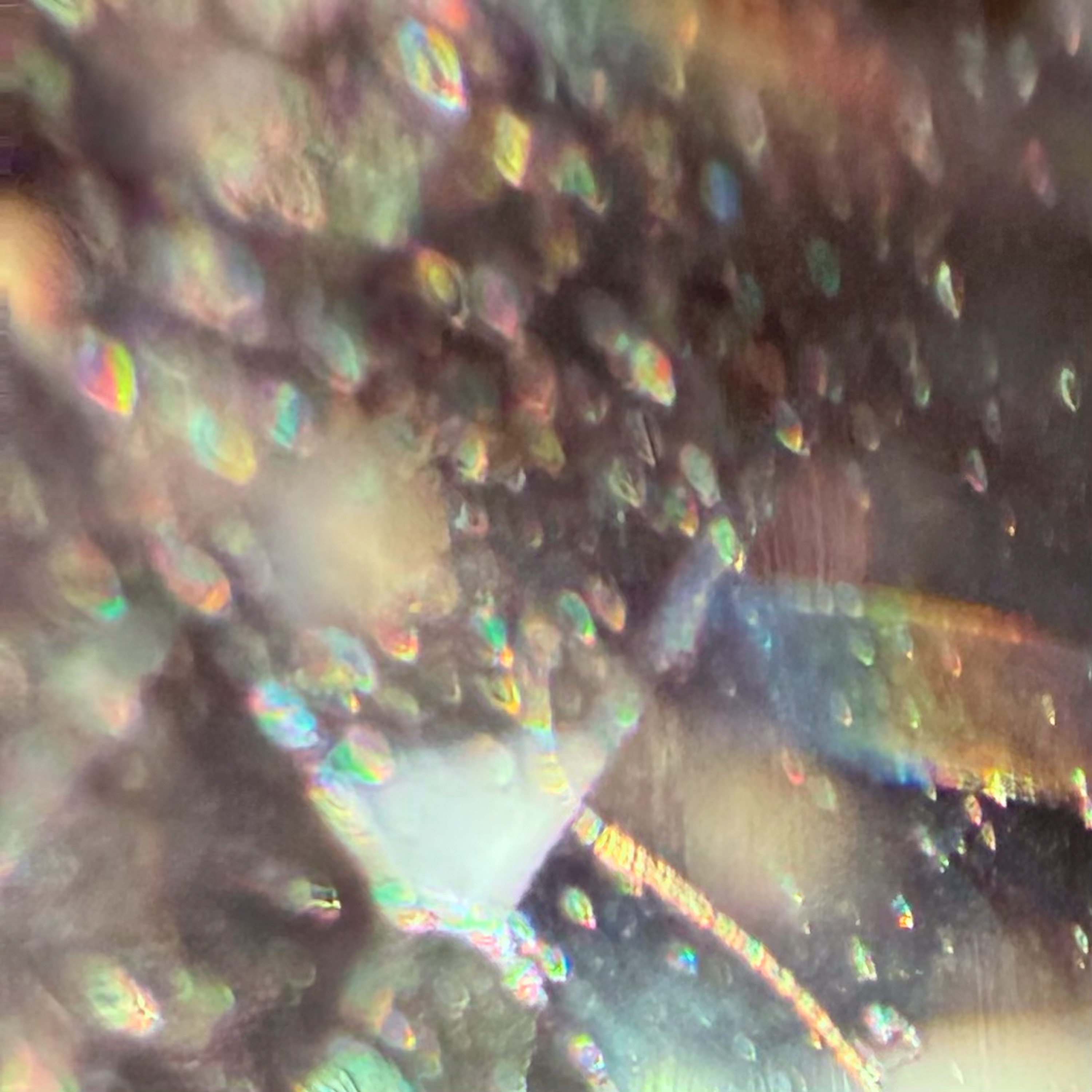 Abstract kristallicht, vroeg experiment